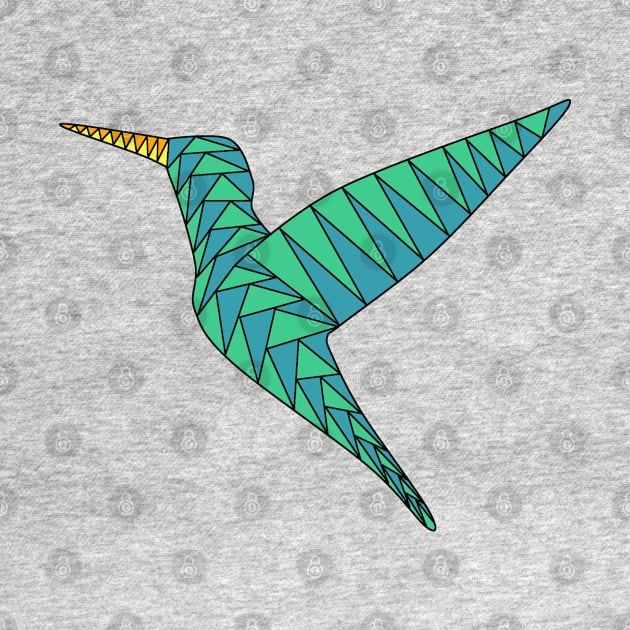 Humming-bird blue and green by Nicostore